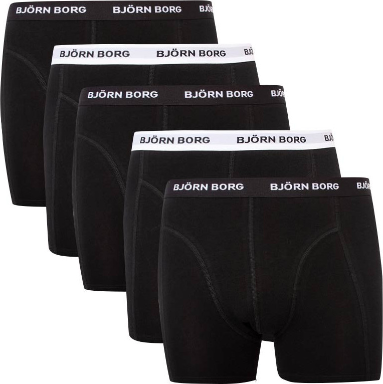 5PACK pánské boxerky Bjorn Borg černé (9999-1026-90012) S Možnost vrácení zboží do 120 dnů!