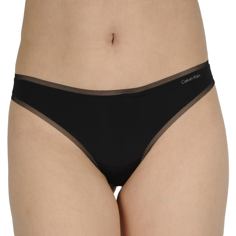 Dámská tanga Calvin Klein černá (QF1666E-001) S Možnost vrácení zboží do 120 dnů!
