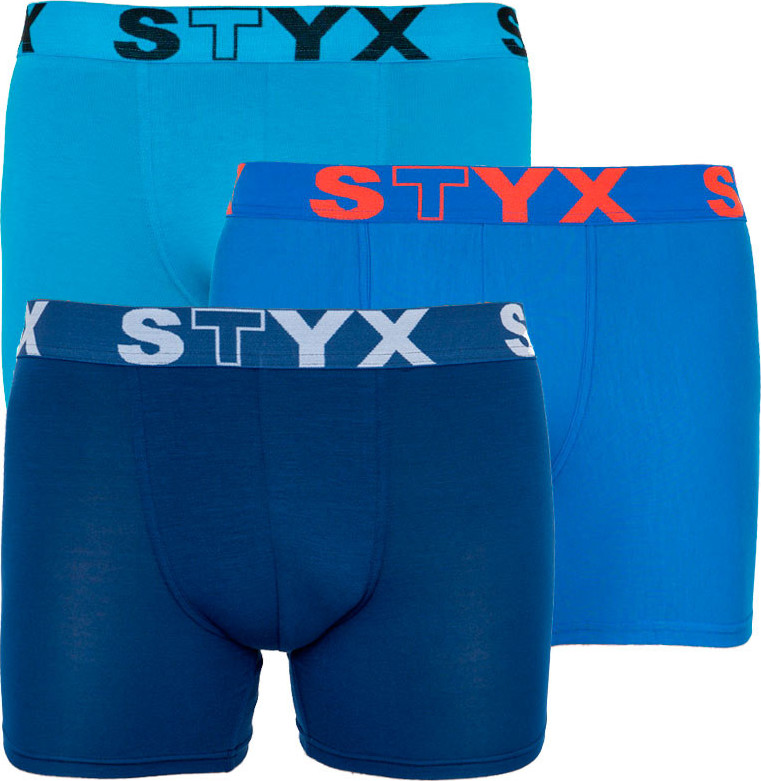 3PACK pánské boxerky Styx long sportovní guma modré (U9676869) M Možnost vrácení zboží do 120 dnů!