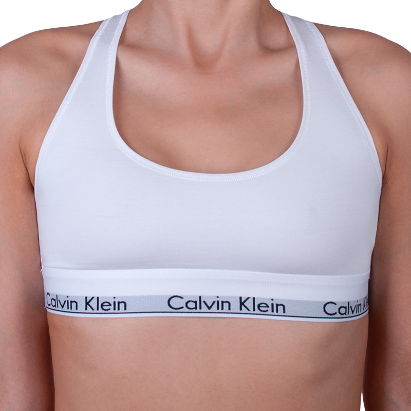 Dámská podprsenka Calvin Klein bílá (F3785E-100) XS Možnost vrácení zboží do 120 dnů!