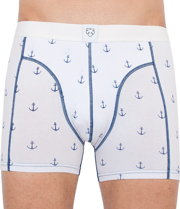 Pánské boxerky A-dam bílé (NELUS) XL Možnost vrácení zboží do 120 dnů!