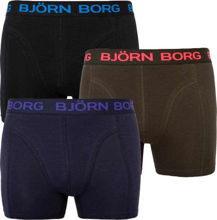3PACK pánské boxerky Bjorn Borg vícebarevné (2031-1031-72731) XL Možnost vrácení zboží do 120 dnů!