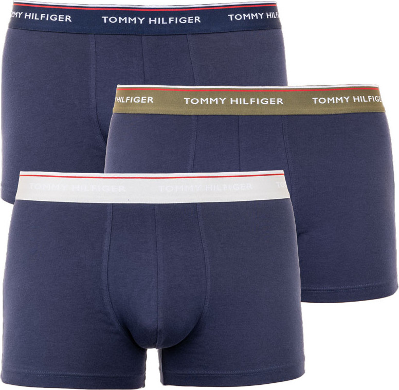 3PACK pánské boxerky Tommy Hilfiger tmavě modré (UM0UM01642 0UP) XXL Možnost vrácení zboží do 120 dnů!
