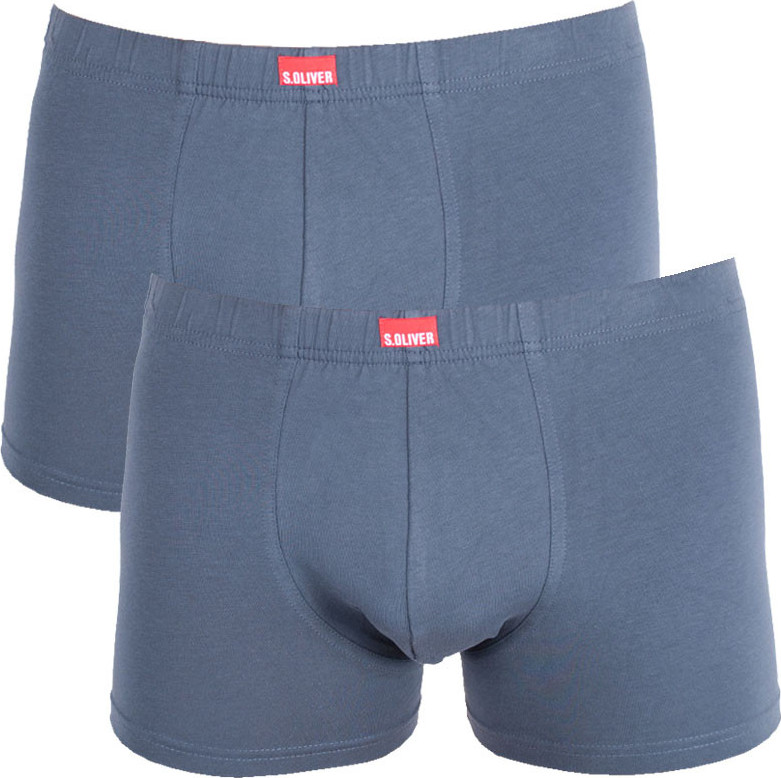 2PACK pánské boxerky S.Oliver šedé (26.899.97.2937.9581) XXL Možnost vrácení zboží do 120 dnů!
