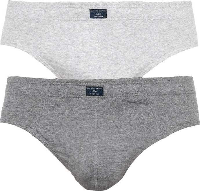 2PACK pánské slipy S.Oliver šedé nadrozměr (26.899.97.8843.11A1) 6XL Možnost vrácení zboží do 120 dnů!