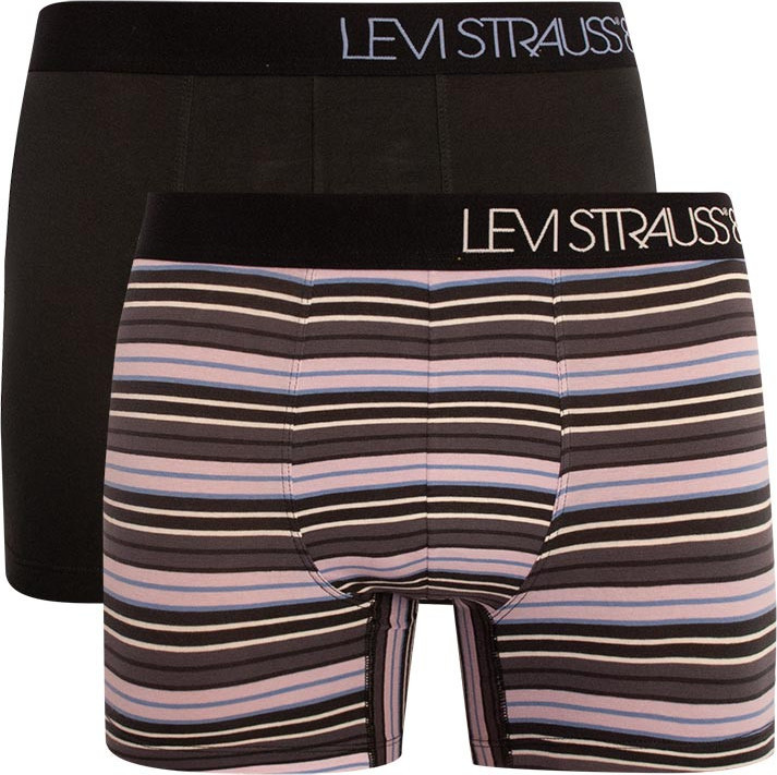 2PACK pánské boxerky Levis černé (100000504 002) M Možnost vrácení zboží do 120 dnů!