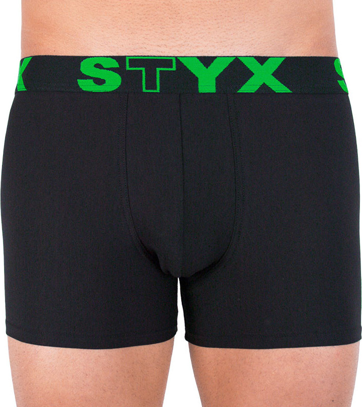 Pánské boxerky Styx long sportovní guma černé (U962) L Možnost vrácení zboží do 120 dnů!