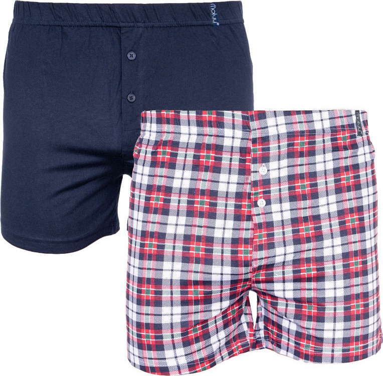 2PACK pánské trenky Molvy vícebarevné (KP-064-BBU) XL Možnost vrácení zboží do 120 dnů!