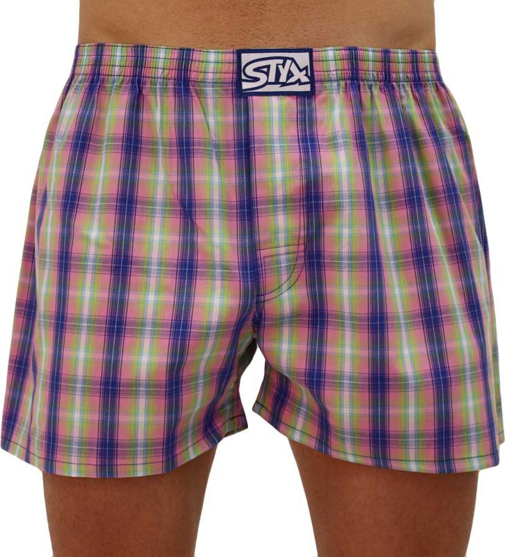 Pánské trenky Styx klasická guma vícebarevné (A108) L Možnost vrácení zboží do 120 dnů!