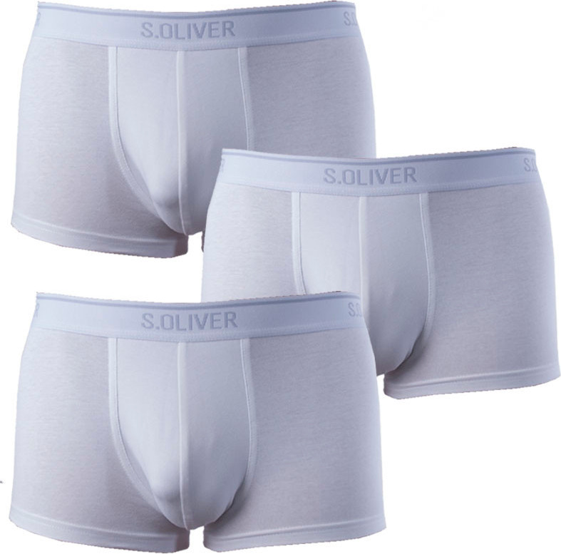 3PACK pánské boxerky S.Oliver bílé (26.899.97.4243.12B7) M Možnost vrácení zboží do 120 dnů!