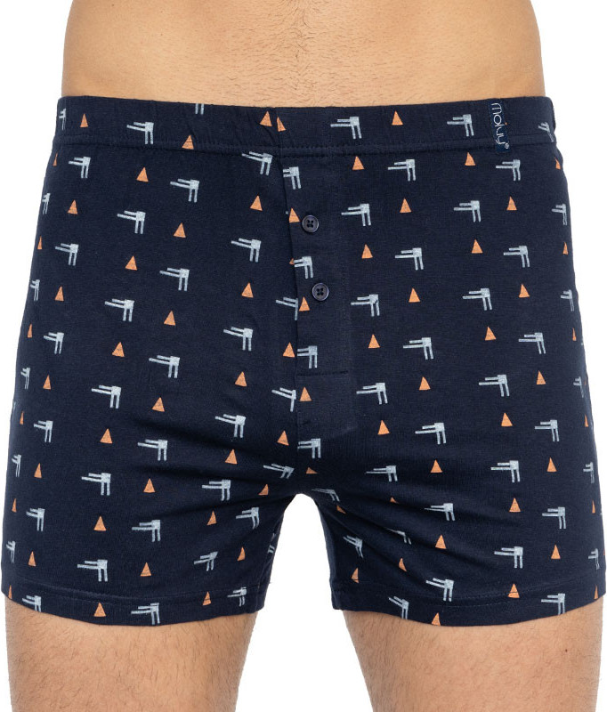 Pánské trenky Molvy modré (MP-1003-BBU) L Možnost vrácení zboží do 120 dnů!