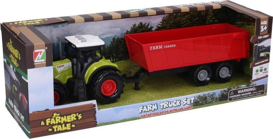 Traktor s vlečkou a efekty 36 cm
