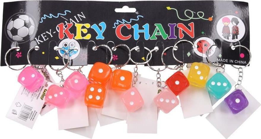 Klíčenka hrací kostka
