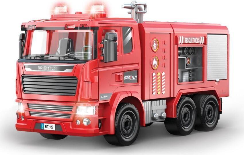 Auto hasičské s dělem - skládací model 36 cm