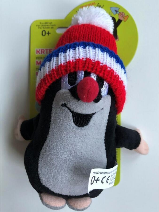 Krtek 15cm kulich červ.-trikol