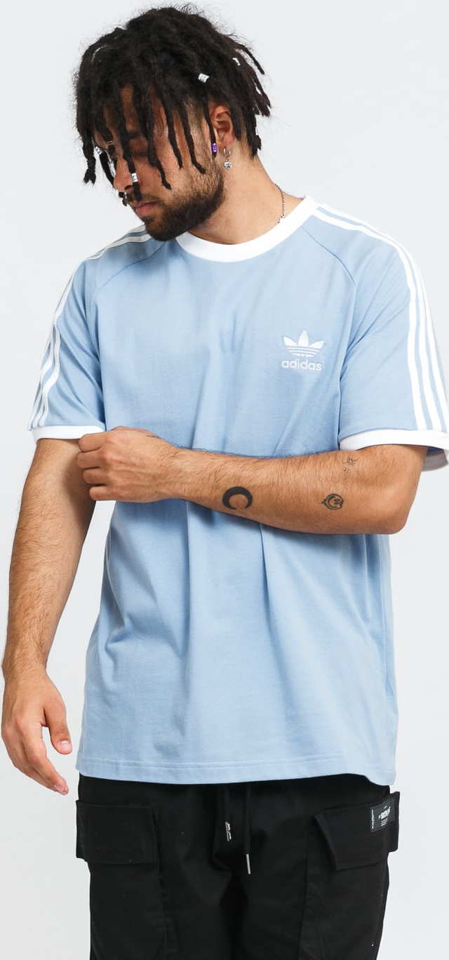 adidas Originals 3-Stripes Tee modré / bílé XL
