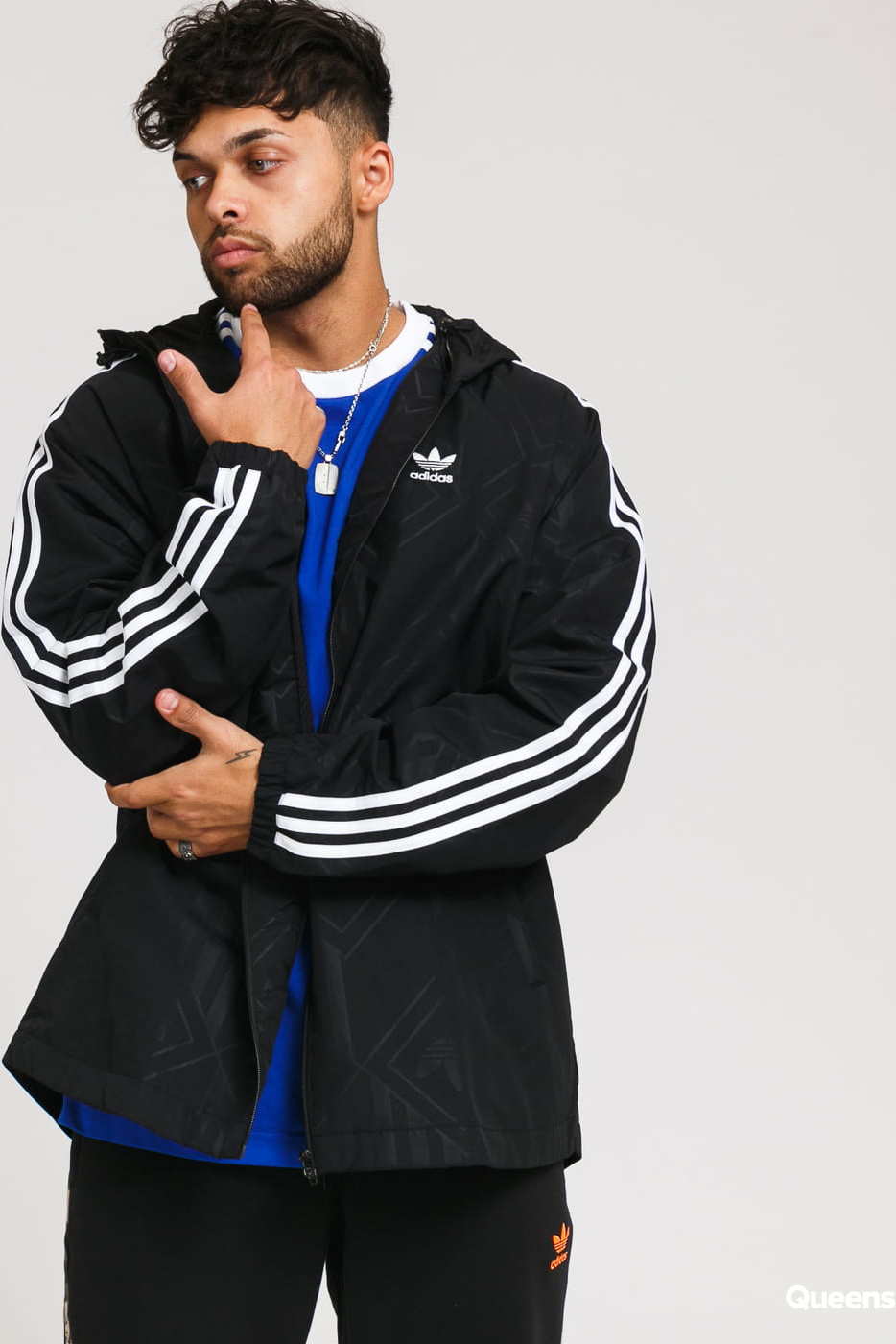 adidas Originals Monogram Windbreaker černá S