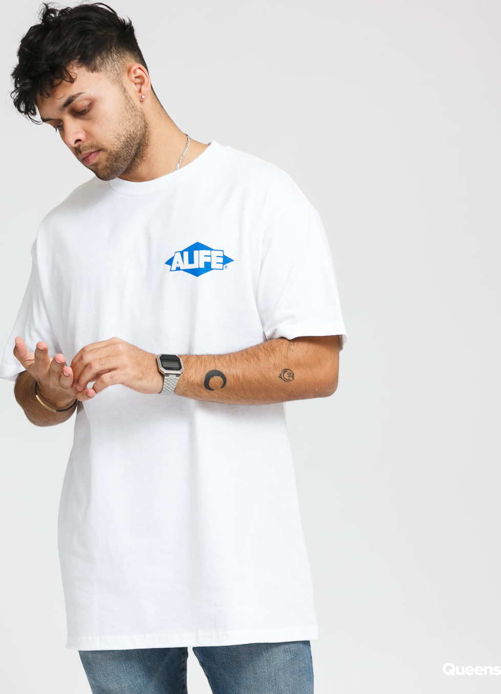 Alife Drafting Tee bílé XL