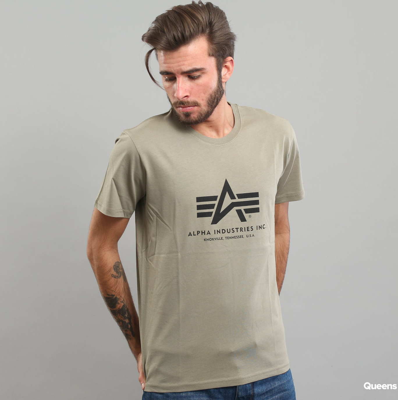 Alpha Industries Basic Tee olivové XXL