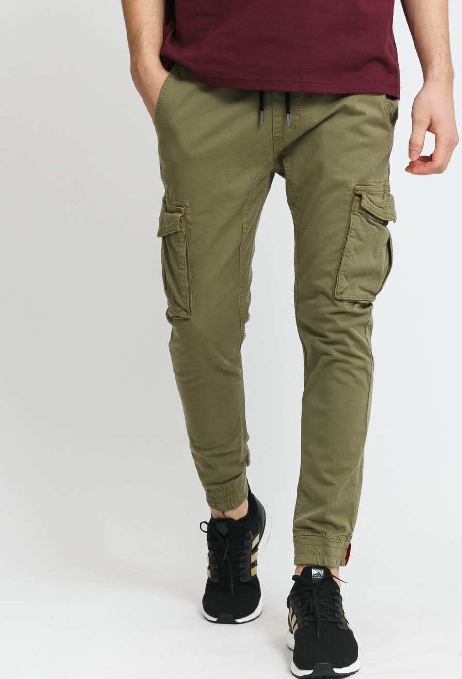 Alpha Industries Cotton Twill Jogger olivové XXL
