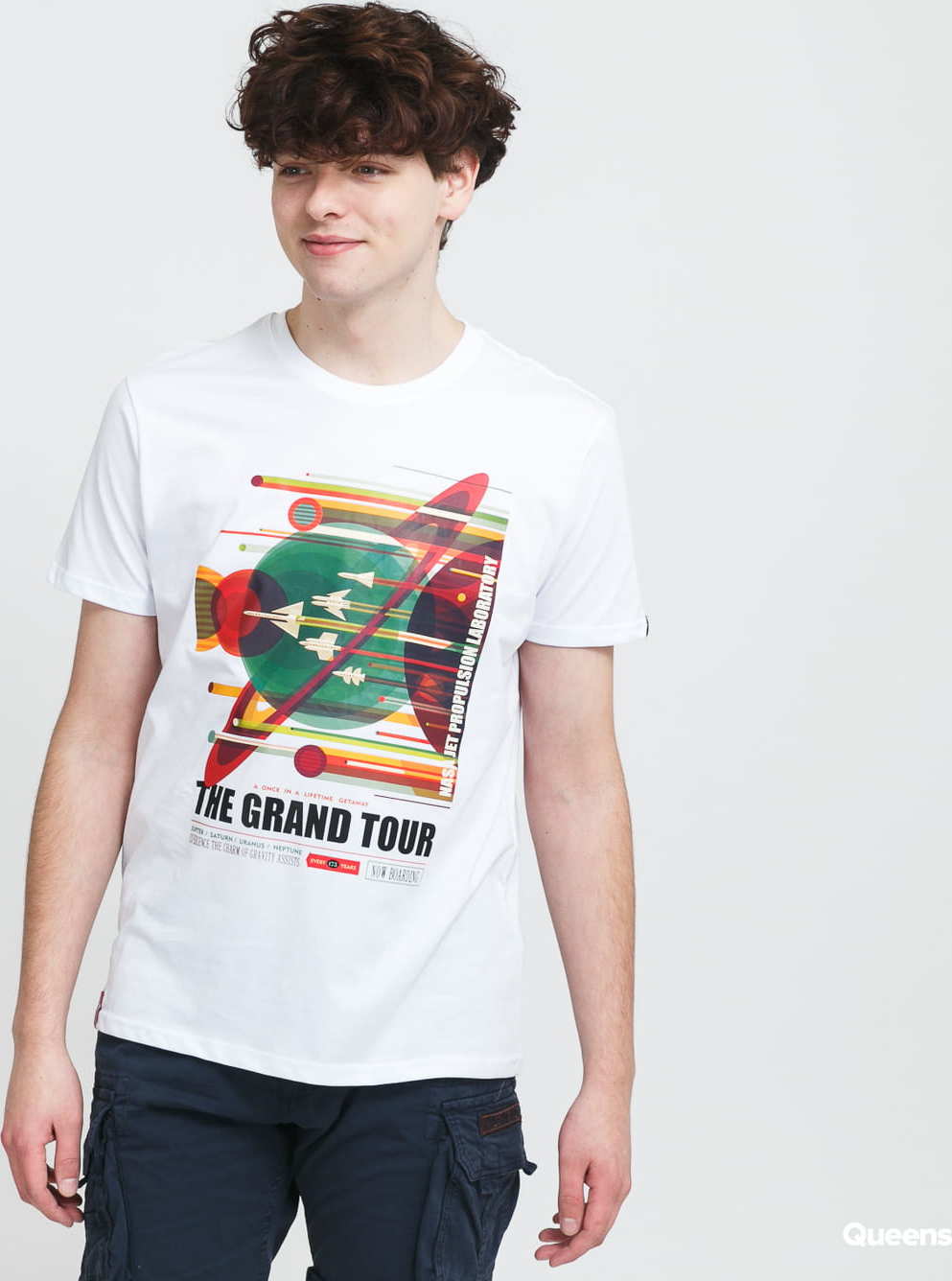 Alpha Industries NASA Grand Tour Tee bílé XL