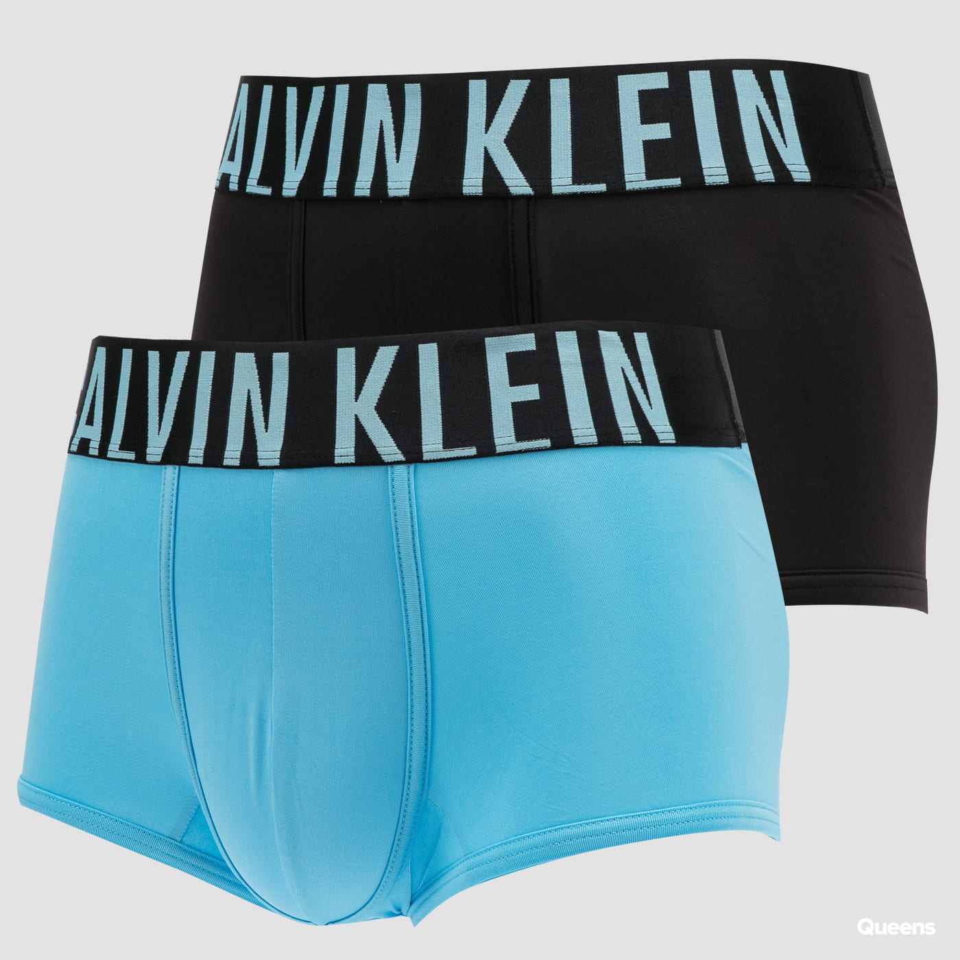Calvin Klein 2Pack Low Rise Trunk černé / světle modré XL