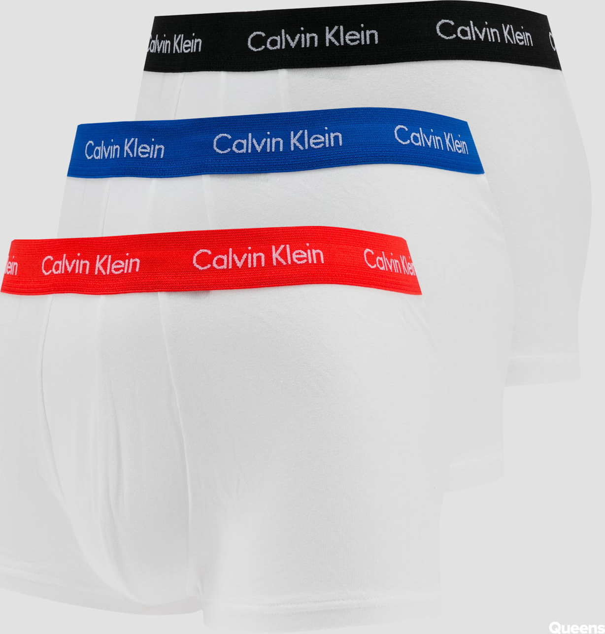 Calvin Klein 3 Pack Low Rise Trunks bílé / modré / červené / černé M