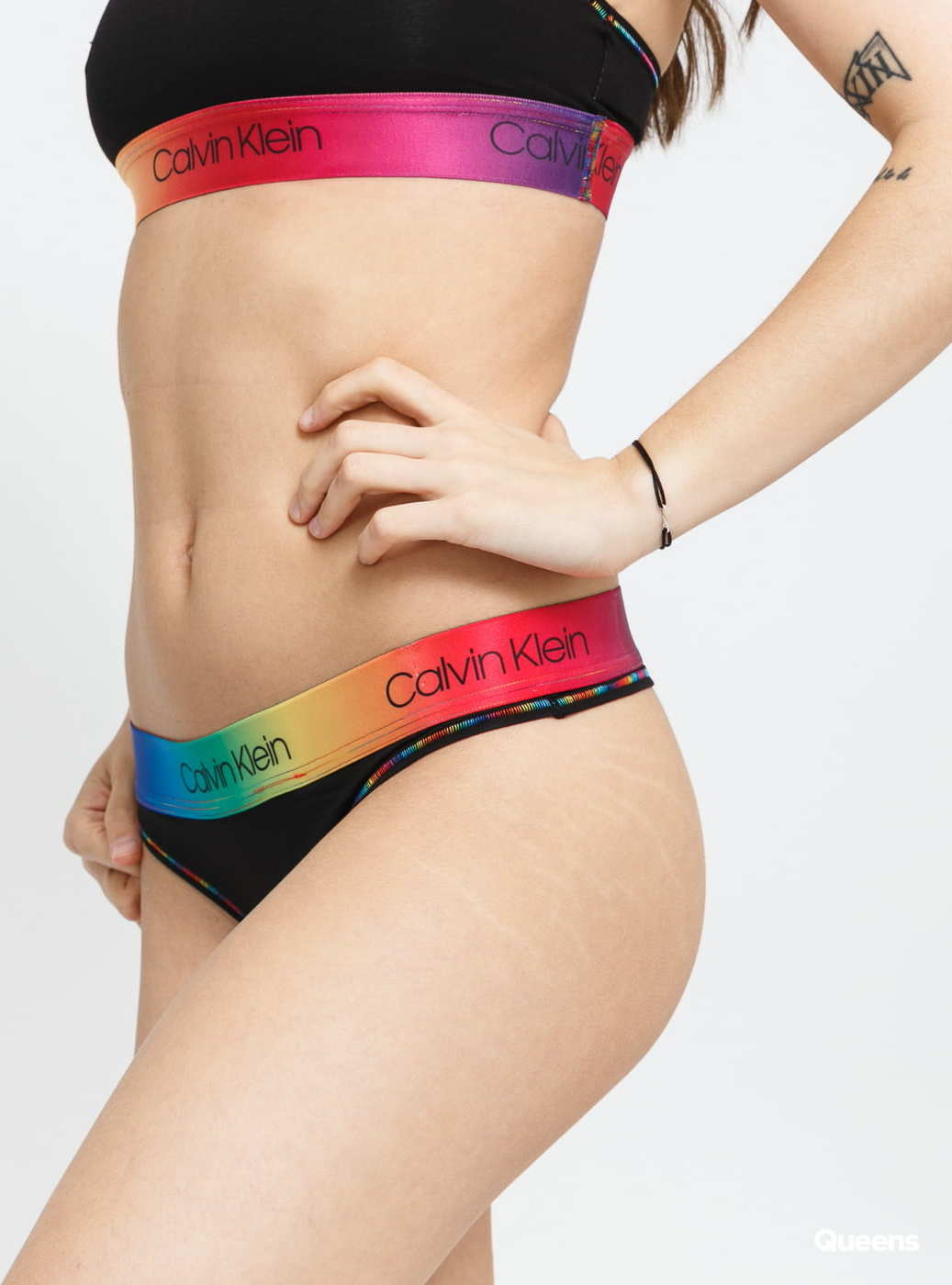 Calvin Klein Pride Thong černé XL