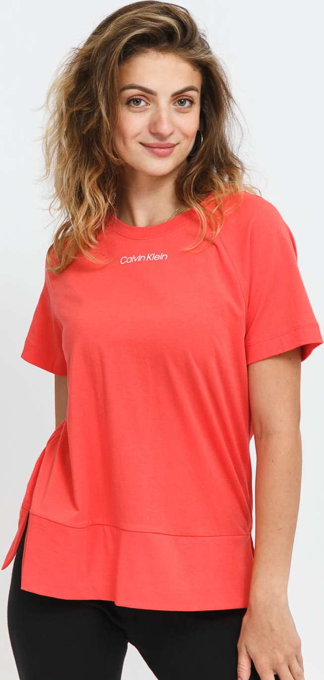 Calvin Klein SS Crew Neck světle červené L