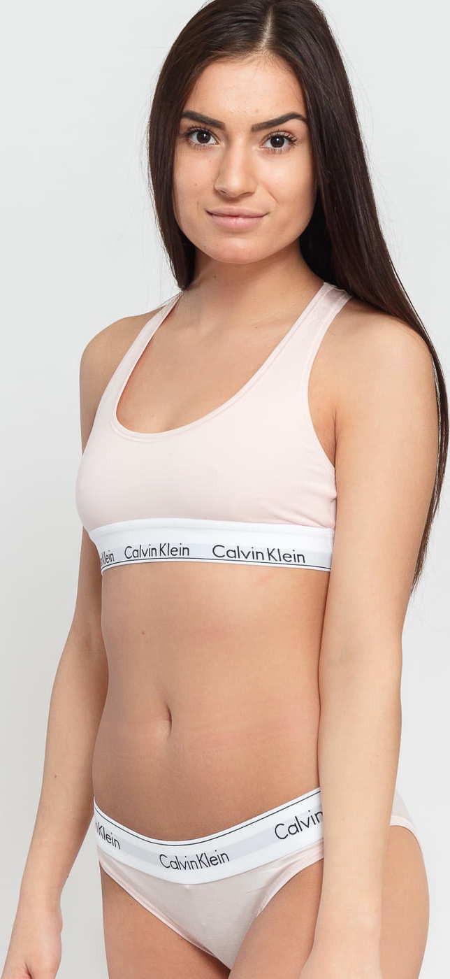 Calvin Klein Women's Bralette C/O světle růžové XS