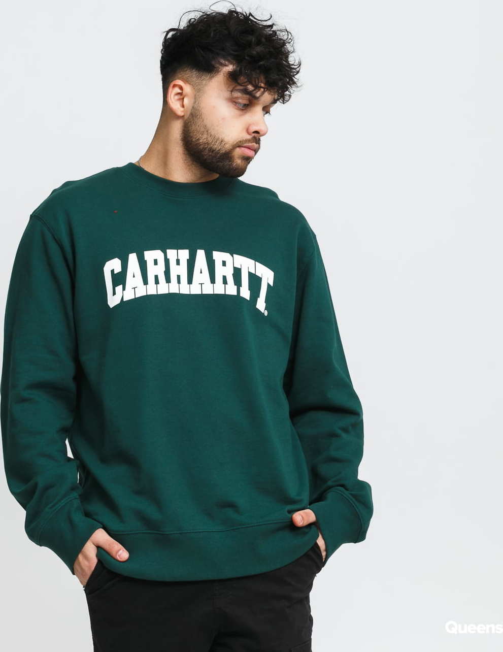 Carhartt WIP University Sweat tmavě zelená XL