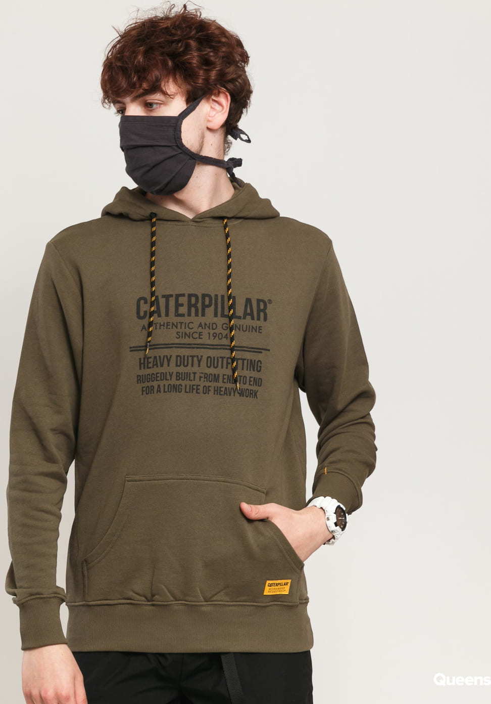 CATERPILLAR CATERPILLAR 1904 Hoodie tmavě olivová XL
