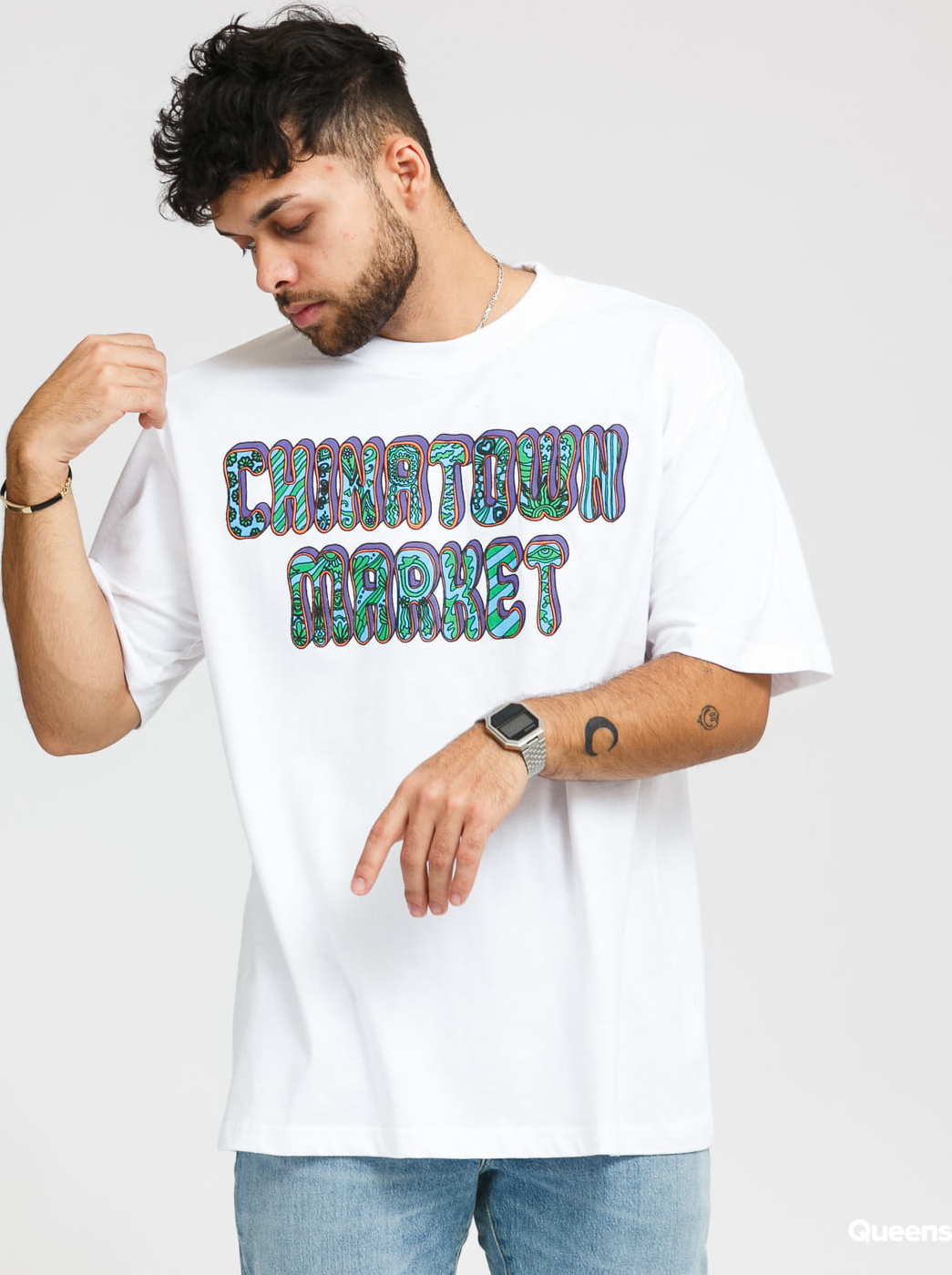Chinatown Market Hippie Tee bílé S