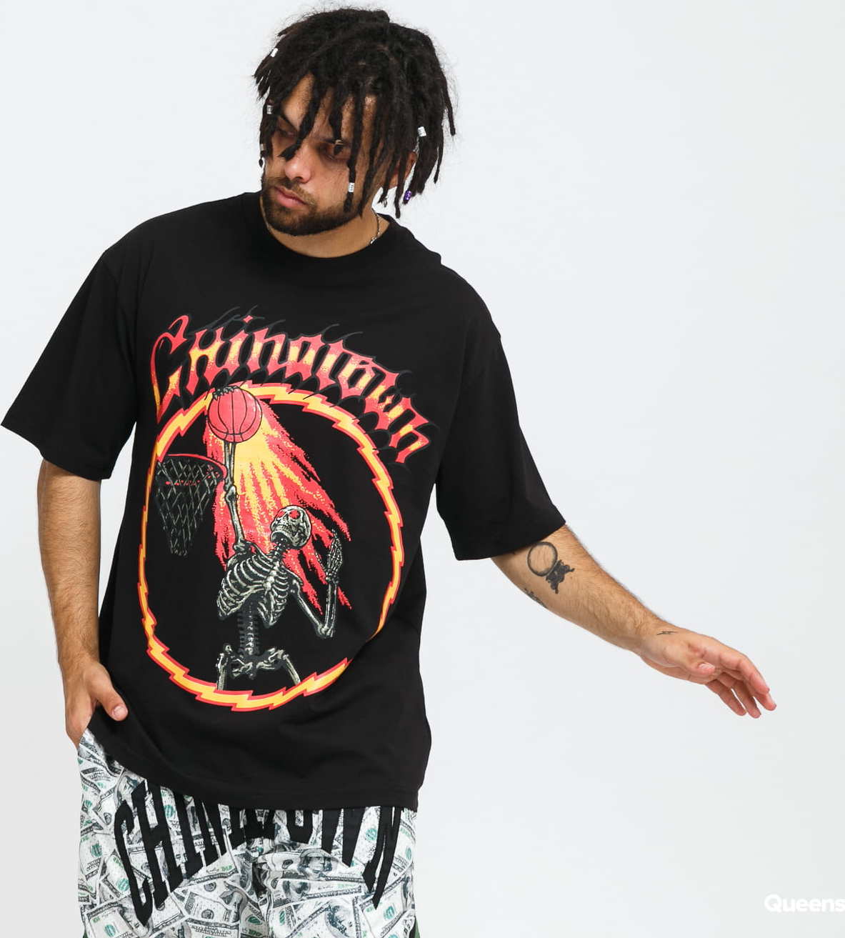Chinatown Market Skelly World Tour T-Shirt černé M