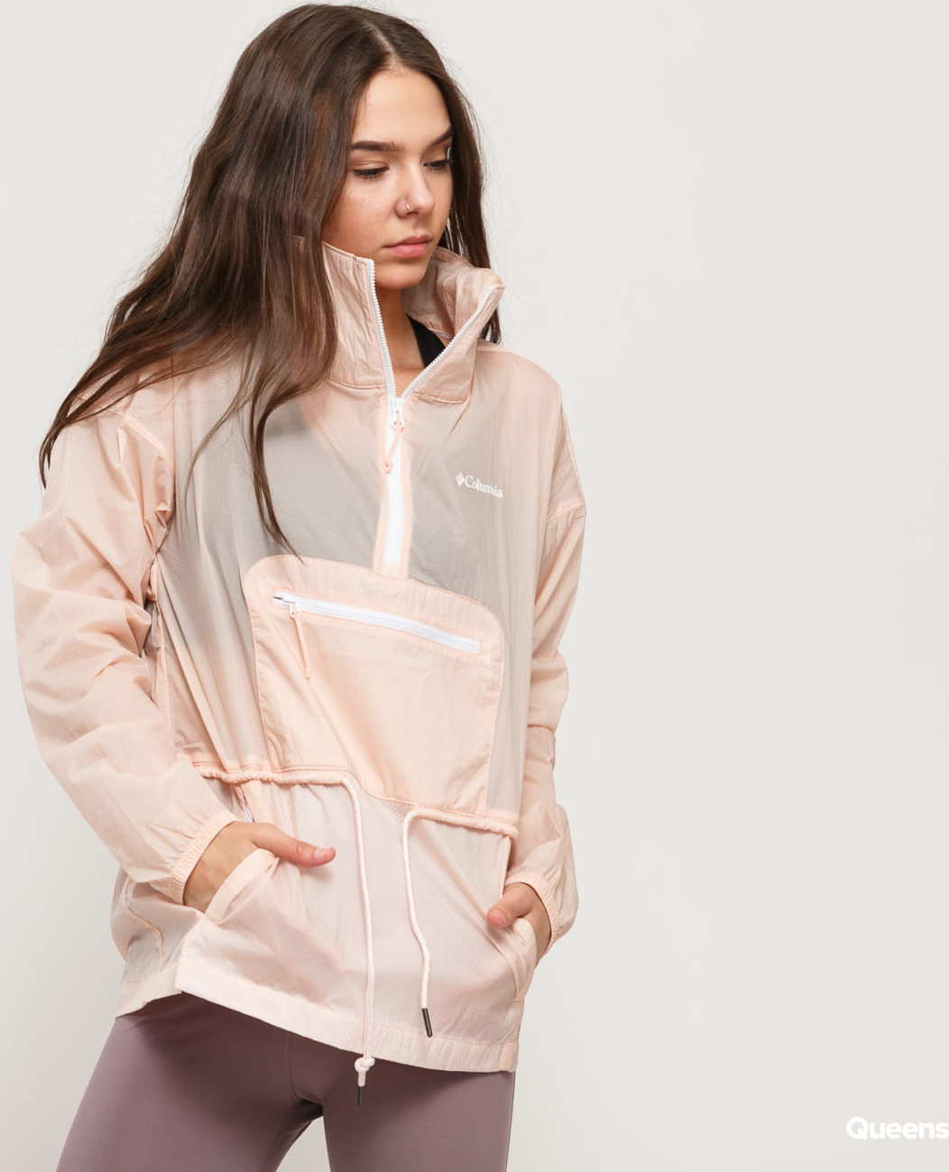 Columbia Berg Lake Anorak světle růžová XS