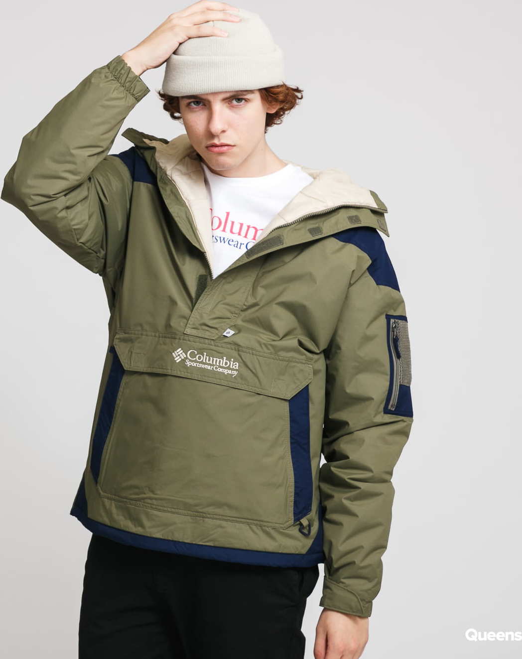 Columbia Challenger Pullover Jacket olivová / navy L