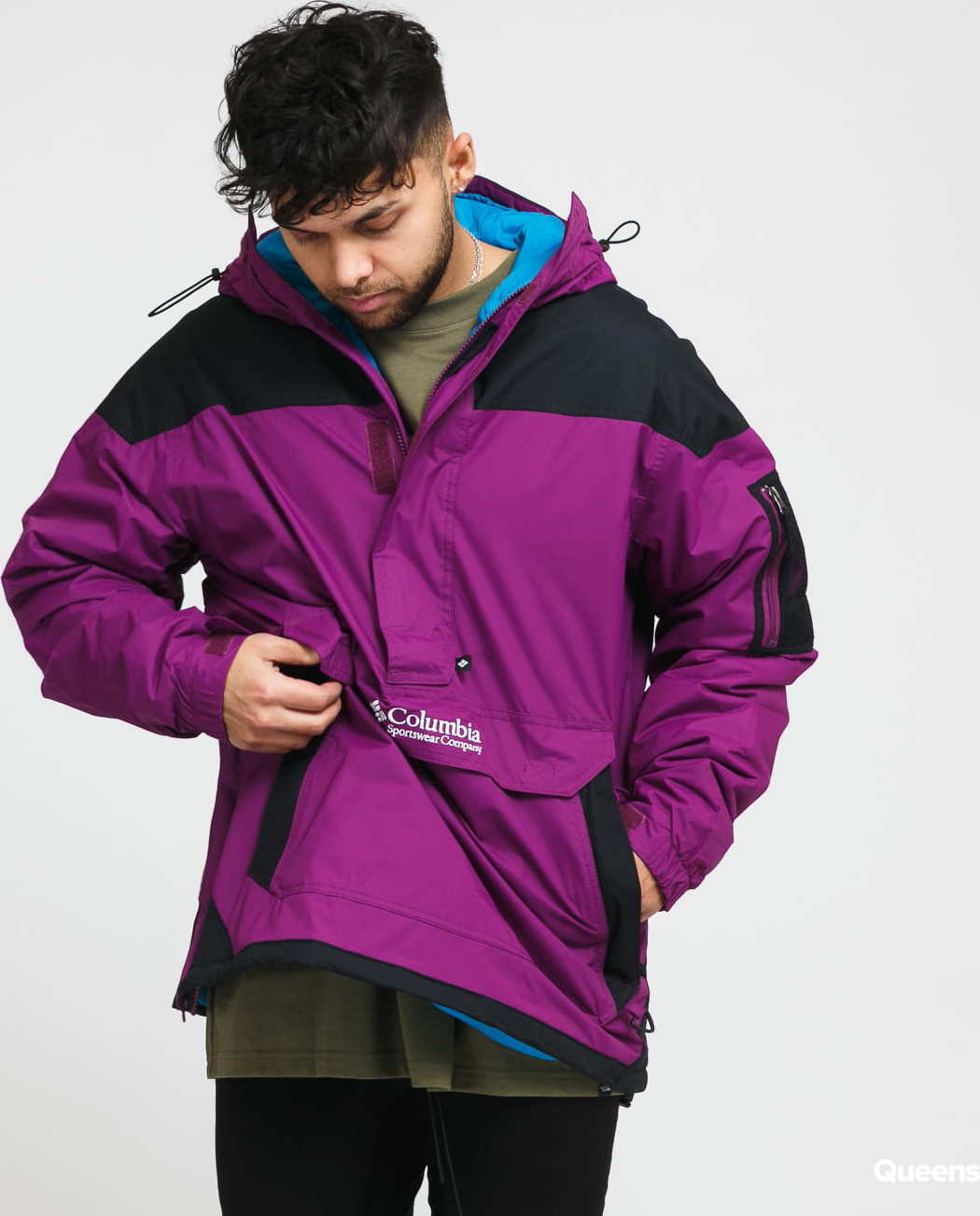 Columbia Challenger Pullover Jacket fialová / černá M