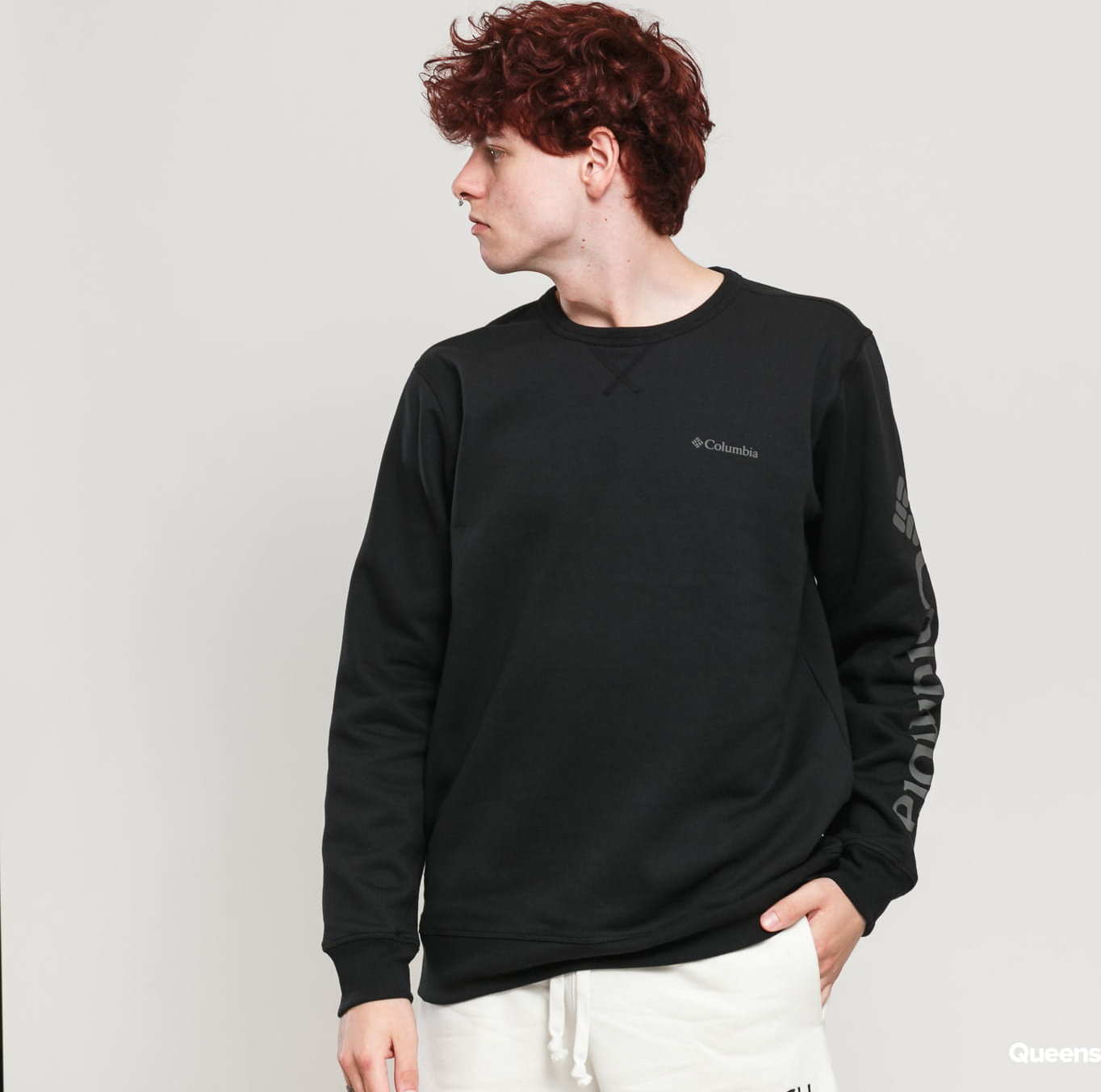 Columbia Columbia Logo Fleece Crew černá S