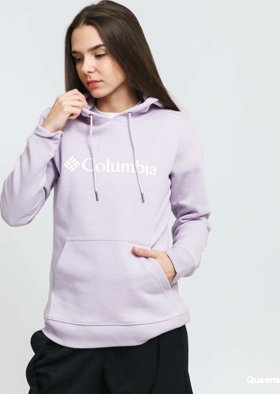 Columbia Columbia Logo Hoodie světle fialová XL
