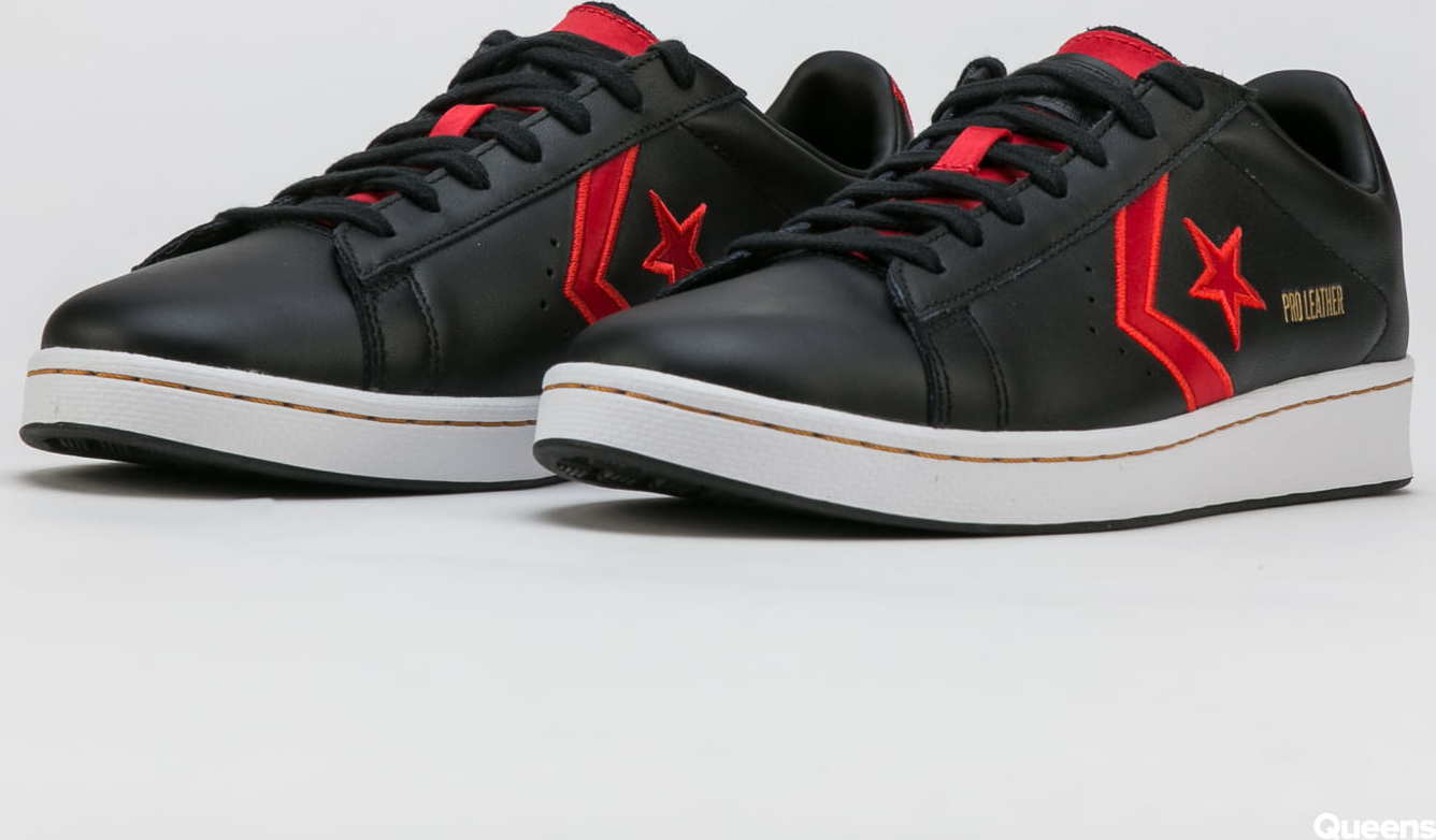 Converse Pro Leather Gold Standard OX black / university red / white EUR 42.5