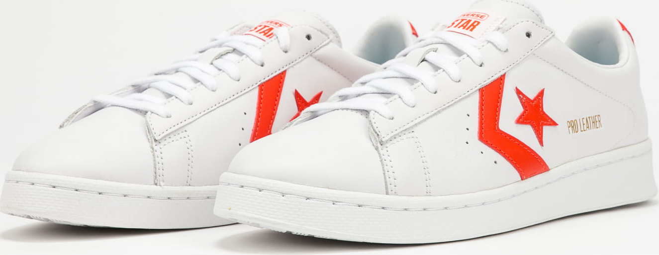 Converse Pro Leather OX white / bright poppy / white EUR 46