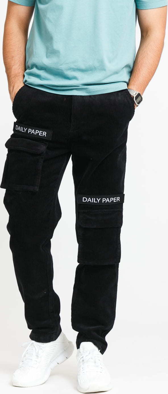 Daily Paper Corduroy Cargo Pants černé XL