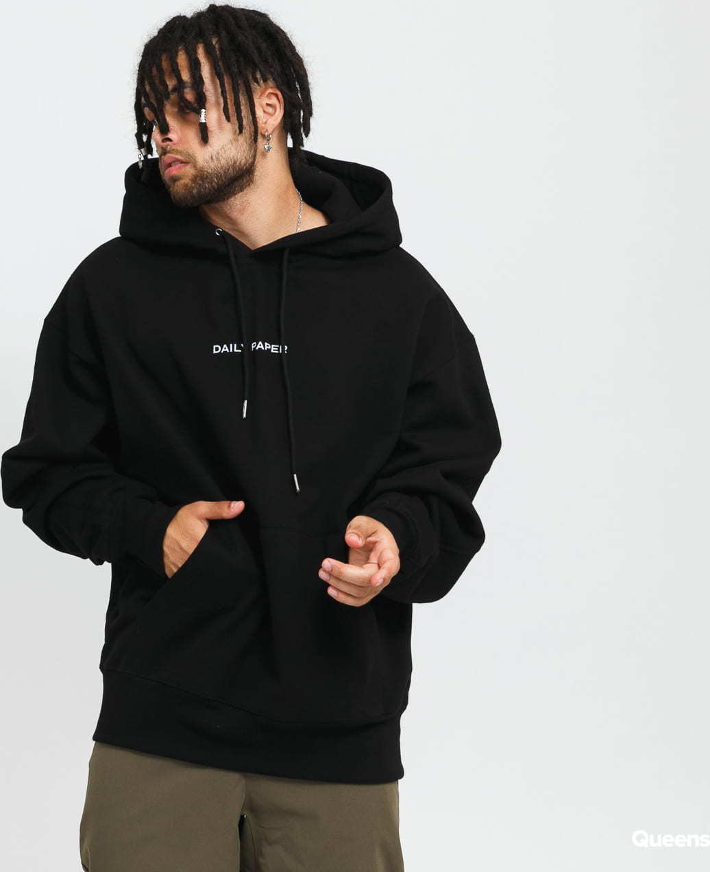 Daily Paper Levin Hoodie černá XL