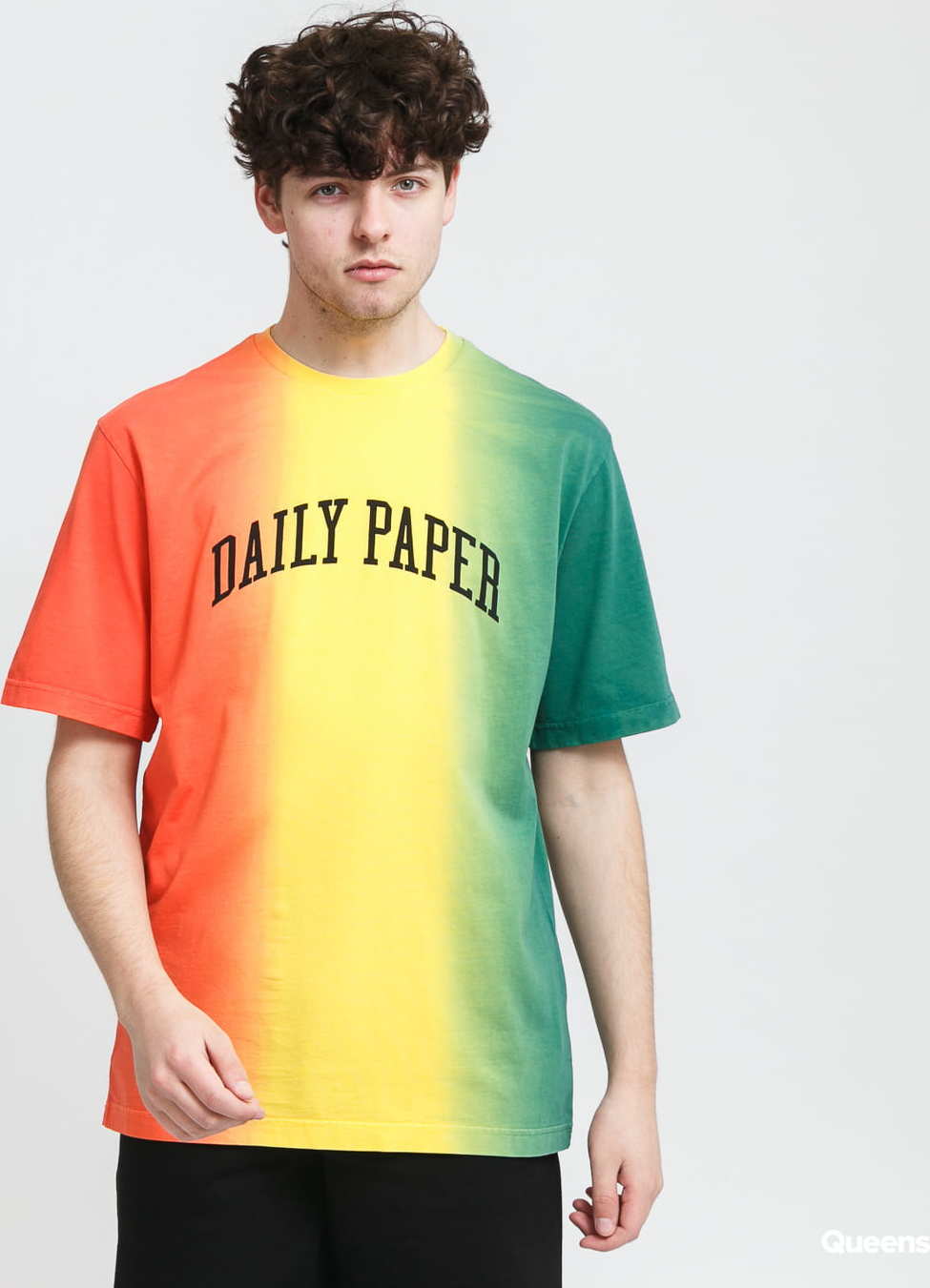 Daily Paper Rebo Tee světle červené / žluté / zelené XL