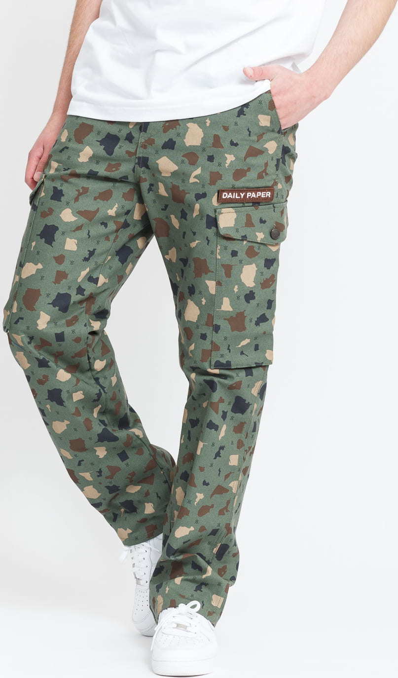 Daily Paper Recomo Cargo Pants zelené / hnědé / béžové / černé L