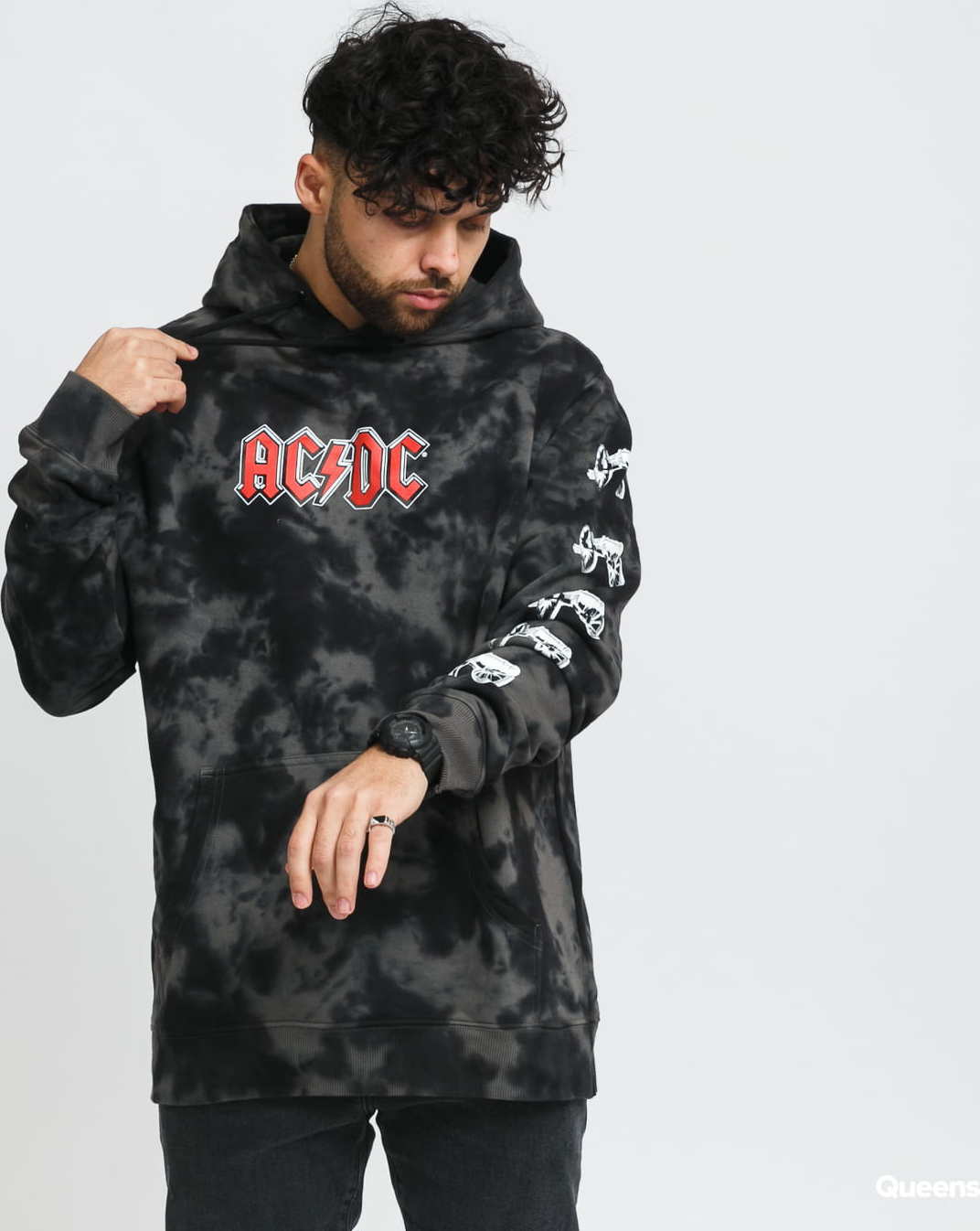 DC shoes ACDC To Rock Hoodie černá / tmavě šedá M