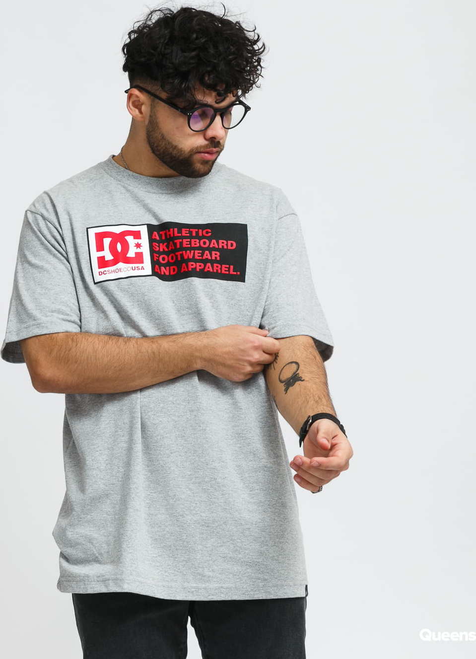 DC Density Zone Tee melange šedé M