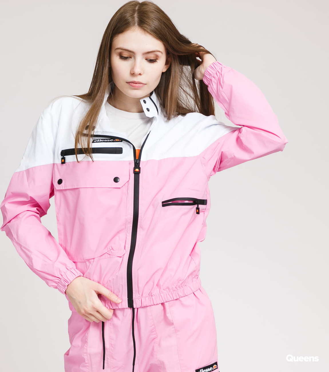 ellesse Mydos Track Top růžová / bílá L