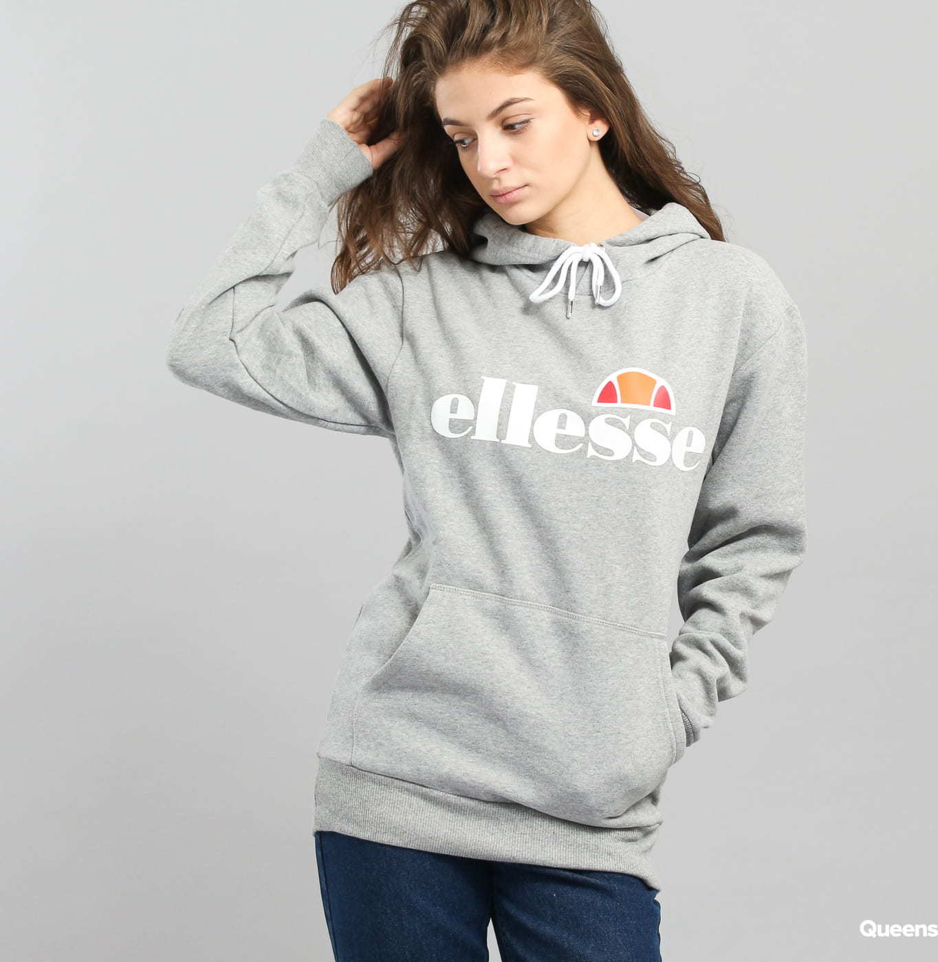 ellesse Torices OH Hoody melange šedá XL