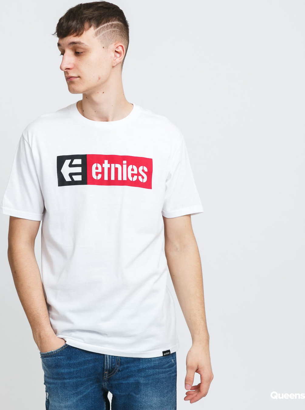 etnies New Box S/S Tee bílé XXL